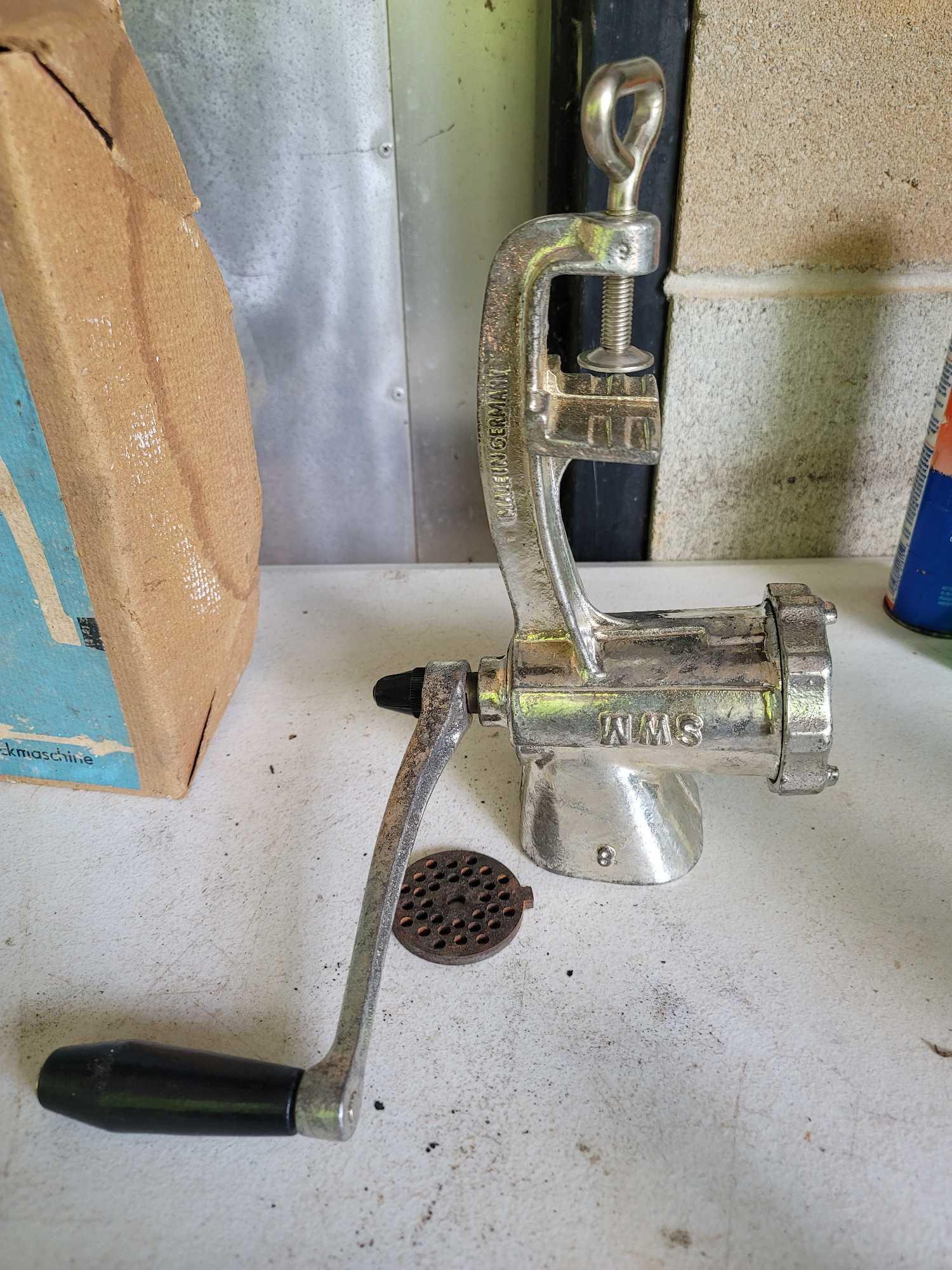 Vintage Tabletop Universal Meat Grinder