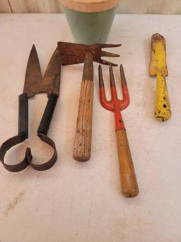 Garden Tools and Flowerpot