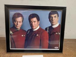 Star Trek William Shatner and Leonard Nimoy Autographed Photo