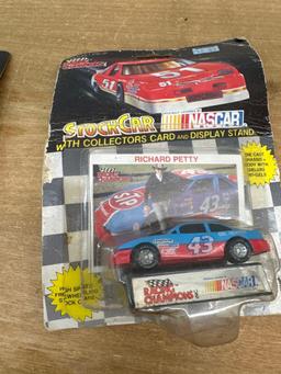 NASCAR Stock Car With Collectors Card and Stand JD McDuffie/ Richard Petty