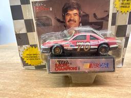 NASCAR Stock Car With Collectors Card and Stand JD McDuffie/ Richard Petty