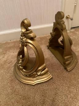 2 Plastic Gold Sconces