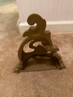 2 Plastic Gold Sconces