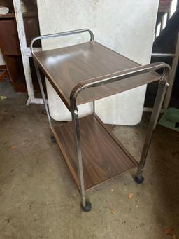 Metal Microwave Cart with Wheels