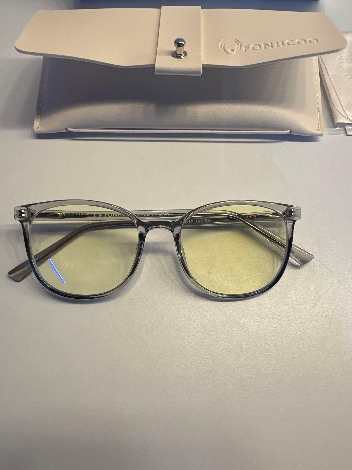 New Fonhcoo Glasses With Glass Case In Box
