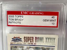 Tom Brady Gem 10 Graded Card New England Patriots