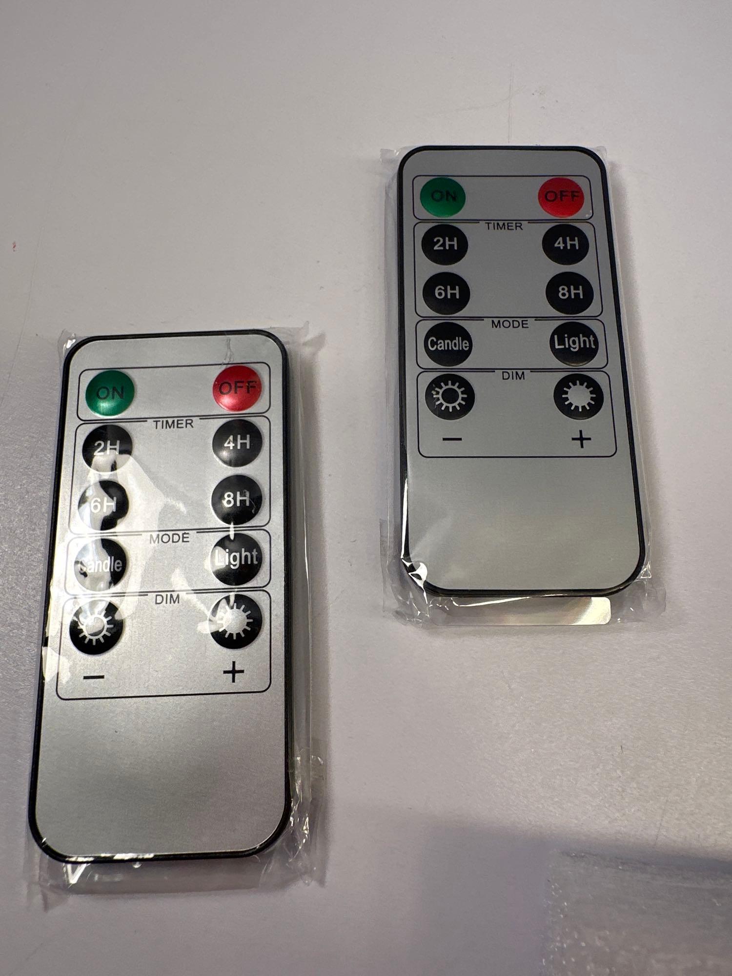 New Flameless LED Candles With 2 Remotes