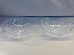 2 Large Decorative Plastic Salad Bowls