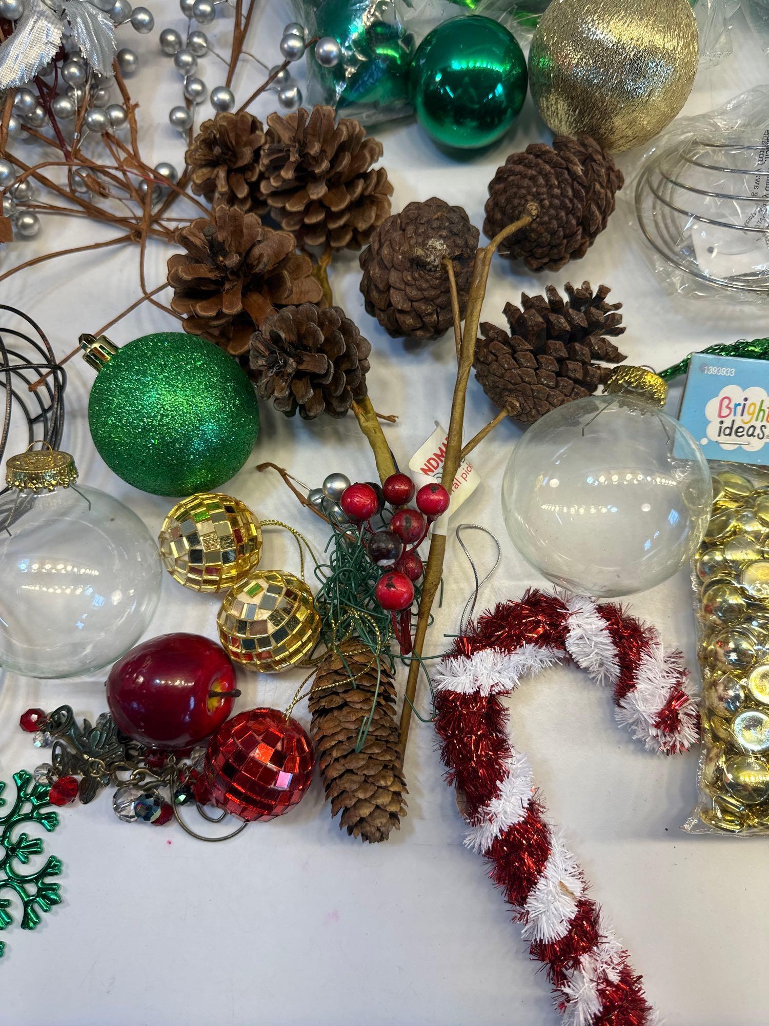 Christmas Lot , Ornaments, Garland, Etc
