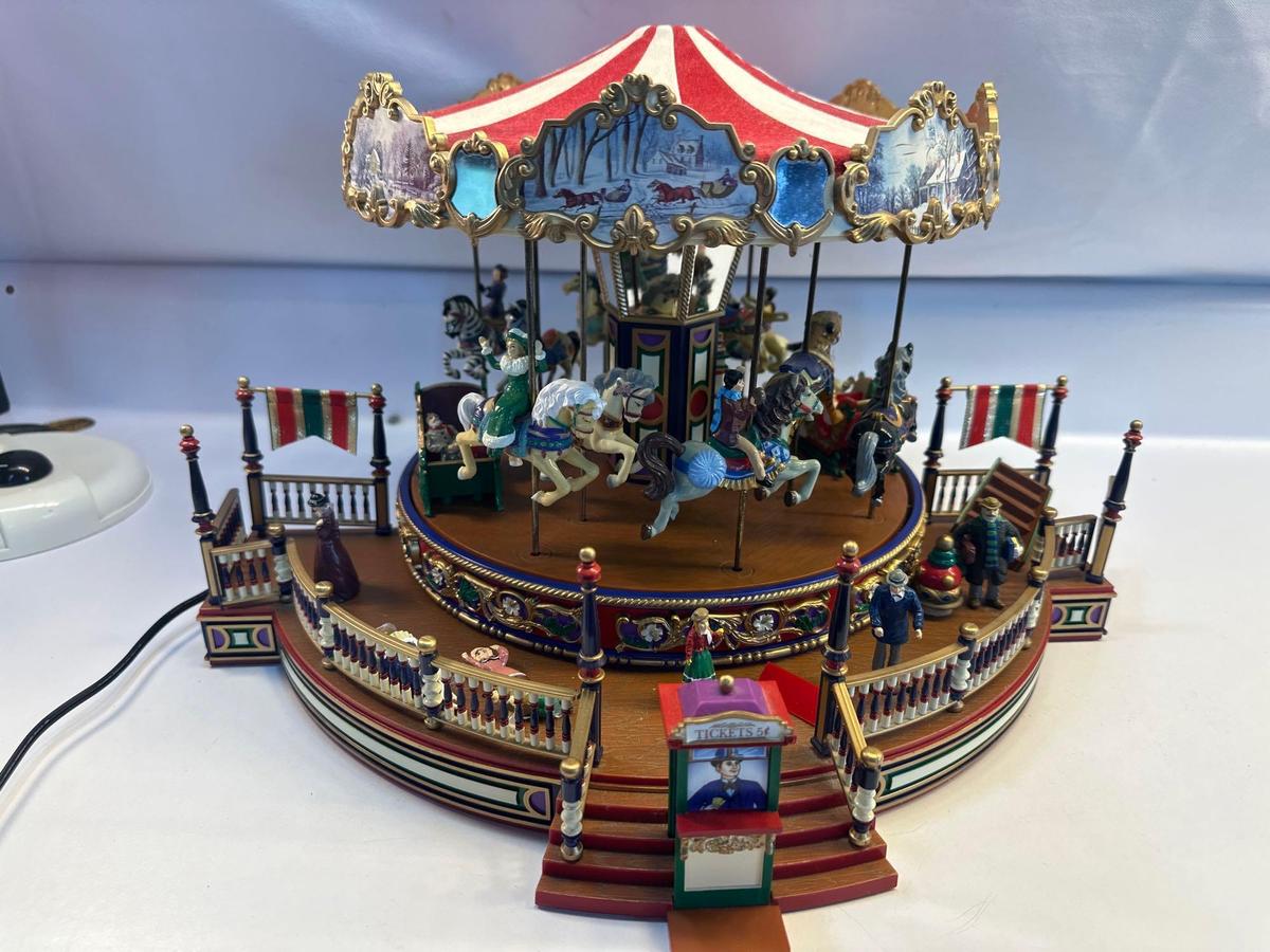 Musical Christmas Carousel With Accessories