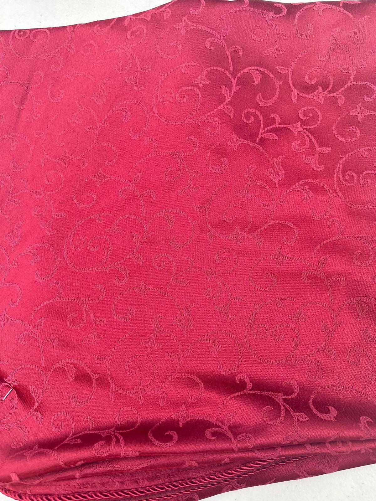 Red Round Tablecloth