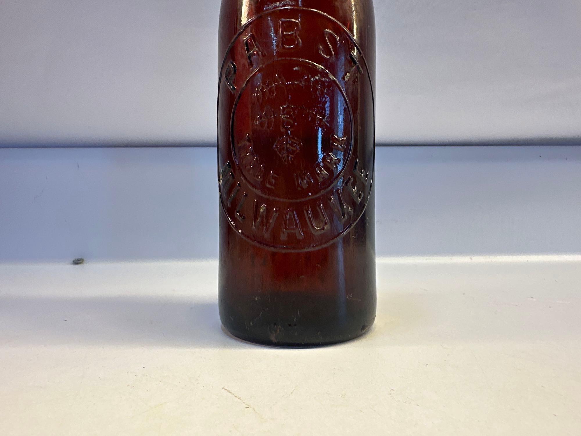 Vintage PABST Milwaukee Glass Beer Bottle