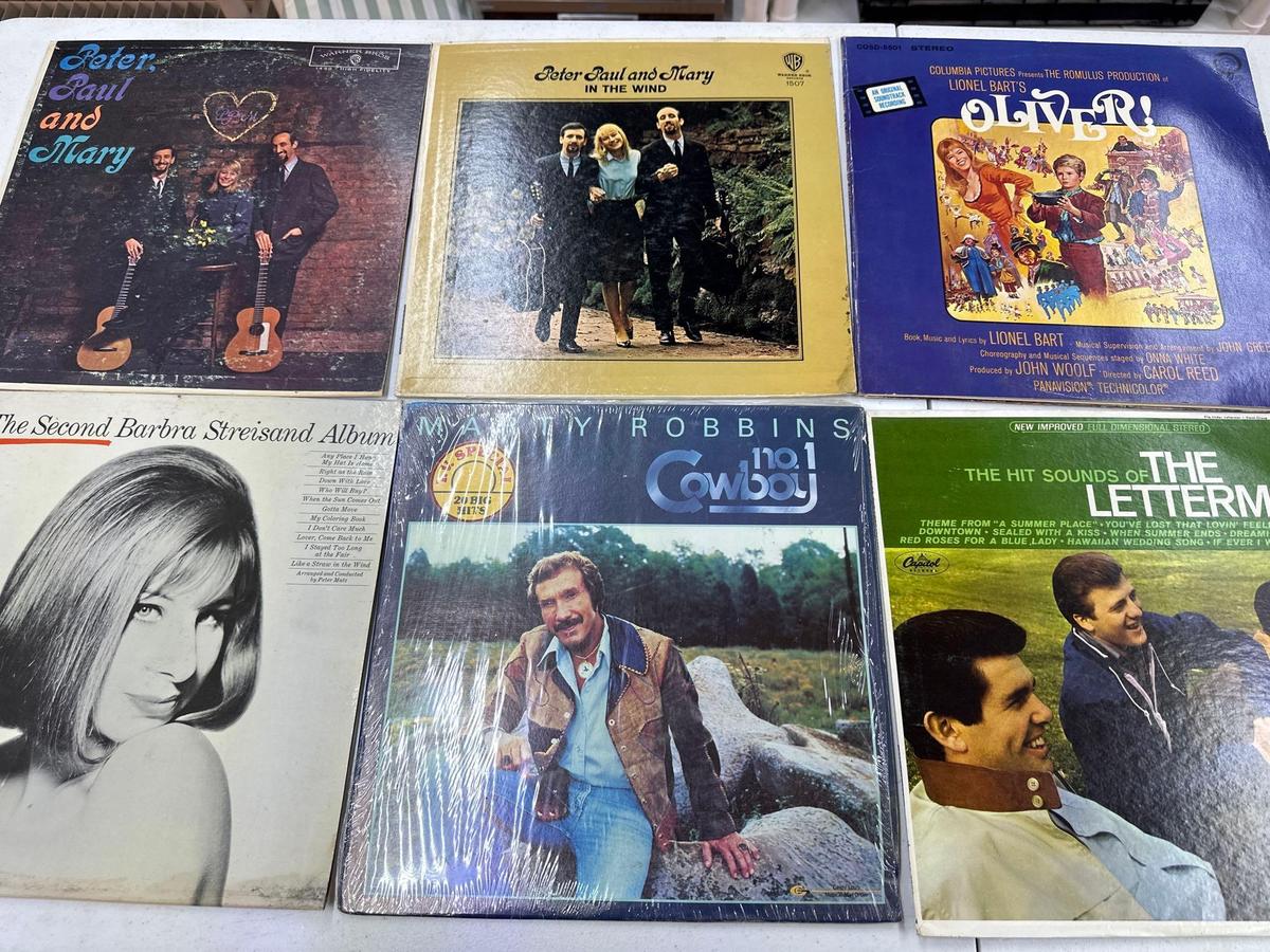 Record Lot Marty Robbins, Barbra Streisand, The Letterman, Etc