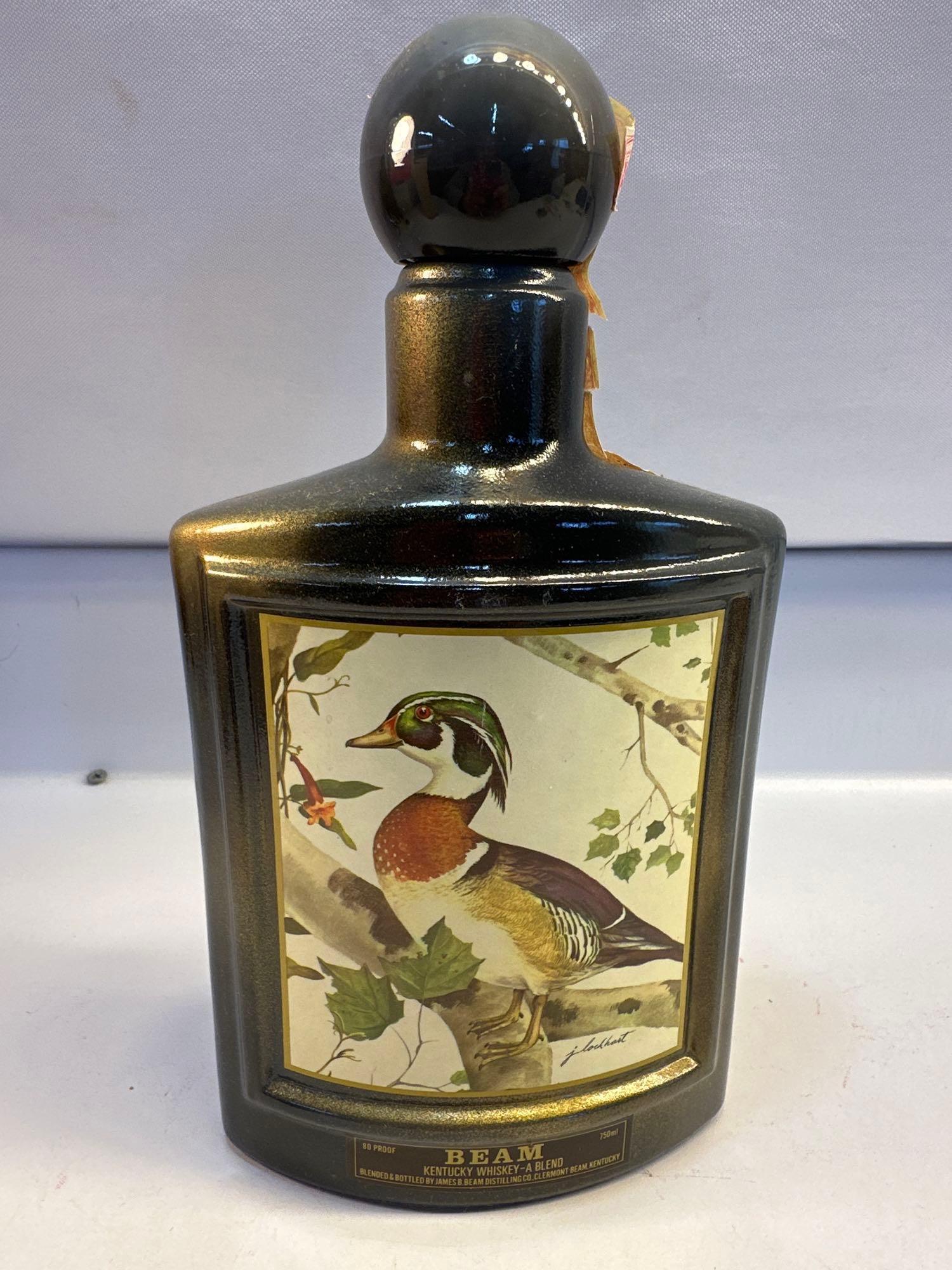 Vintage Collectors Edition Wood Duck Beam Kentucky Whiskey Bottle