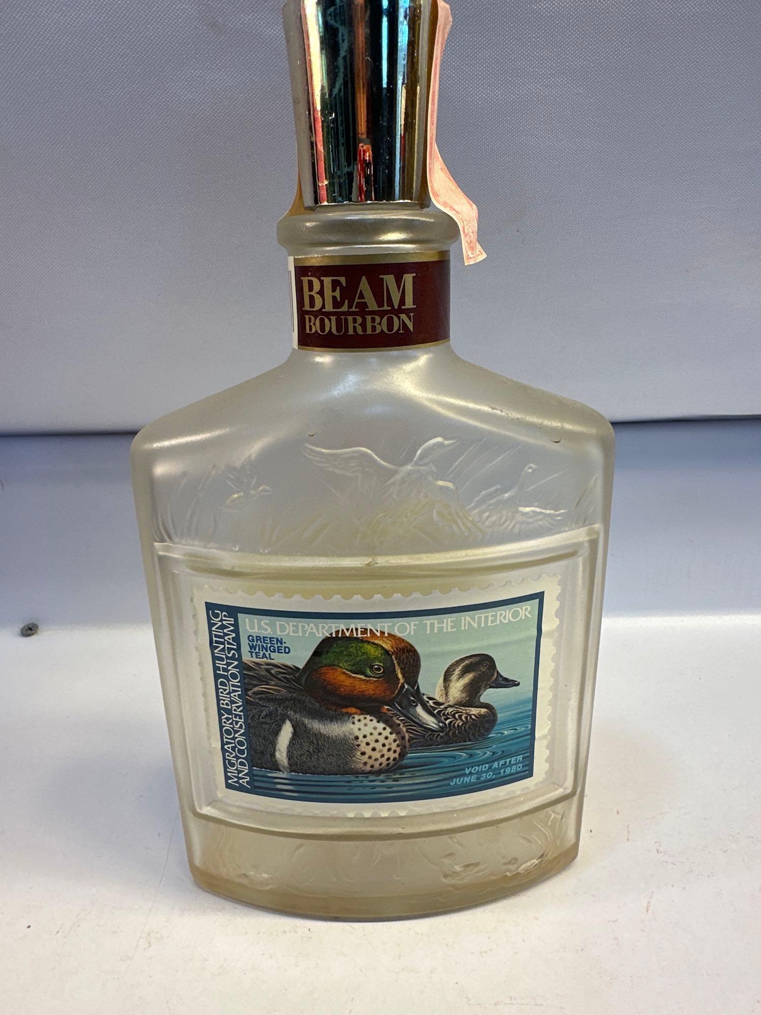 Vintage American Wigeons 1984-1985 Collectors Edition Beam Bourbon Bottle