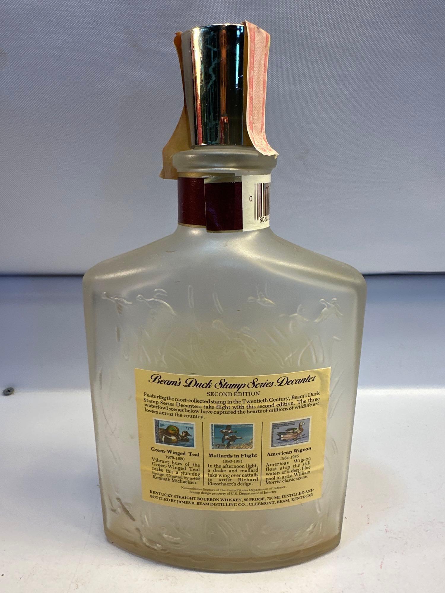 Vintage American Wigeons 1984-1985 Collectors Edition Beam Bourbon Bottle