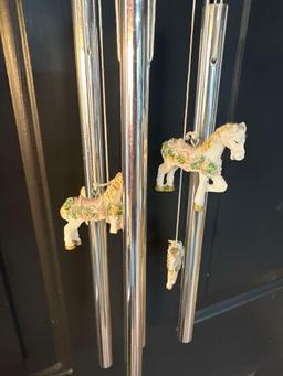 Ceramic Carousel Horse Wind Chime