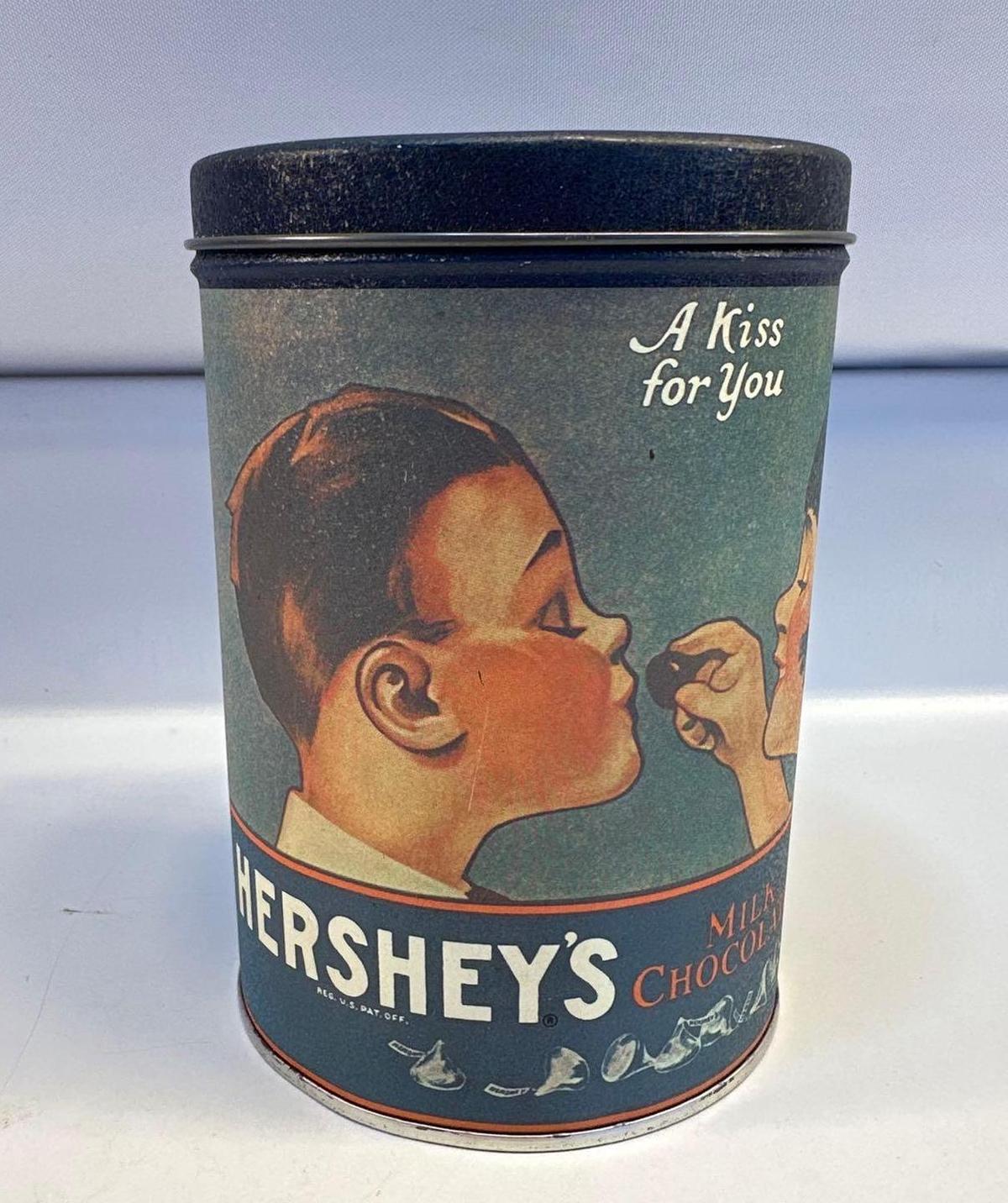Hersheys Milk Chocolate Kisses Tin