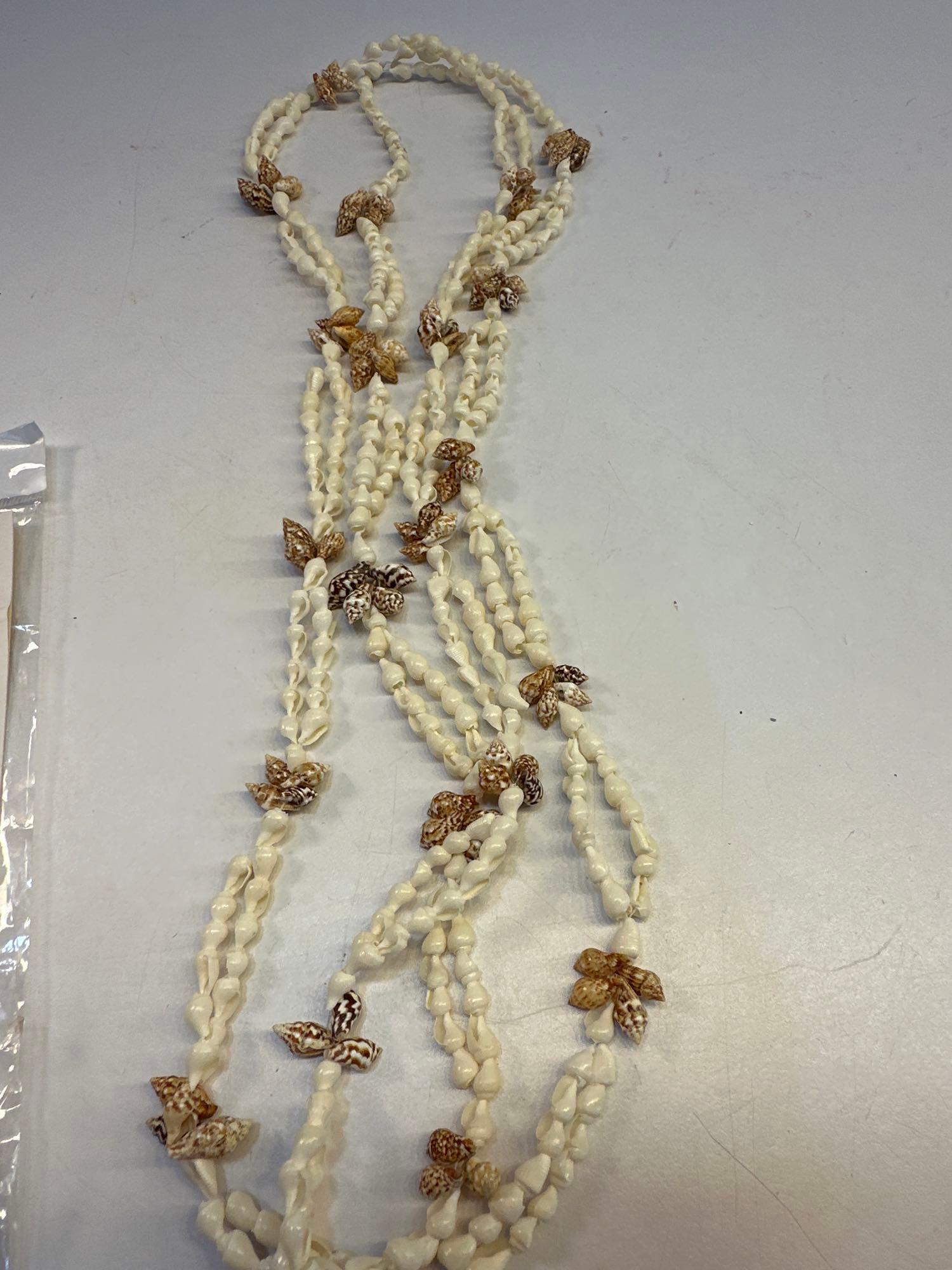 Baseball Frame Key Chain, Seashell Necklace, Etc