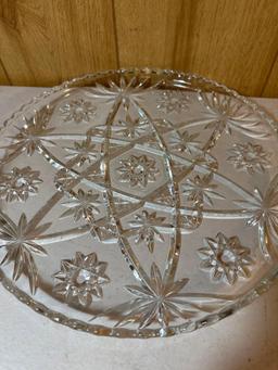 4 Glass Serving Plates