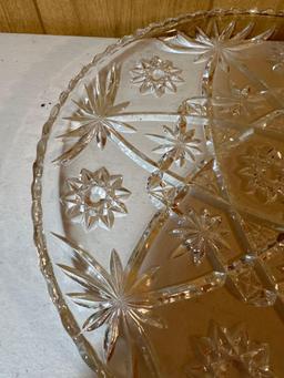 4 Glass Serving Plates