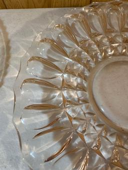 4 Glass Serving Plates