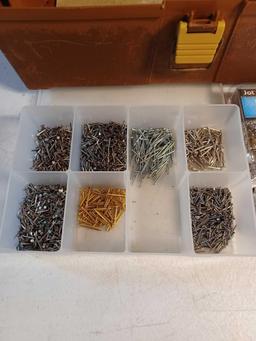 Plano Tackle Box with Tacks, Thumb Tacks, Etc.