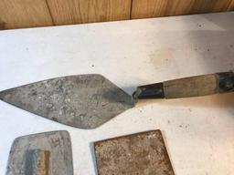3 Wood Handle Mason Tools