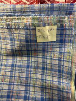 Heavy Poly / Poly Blend Fabric Pieces