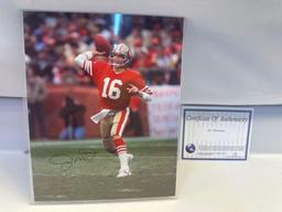 Joe Montana Signed Photo With Certificate Of Authenticity