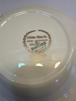2 Homer Laughlin Lifetime China Decorative Bowls