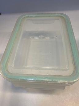 Set of 3 Glass Oven Safe Bowls With Glasslock Lids