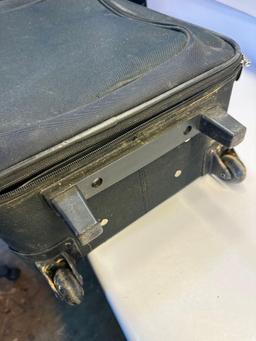 Black Protege Medium Size Luggage Bag On Wheels With Handle