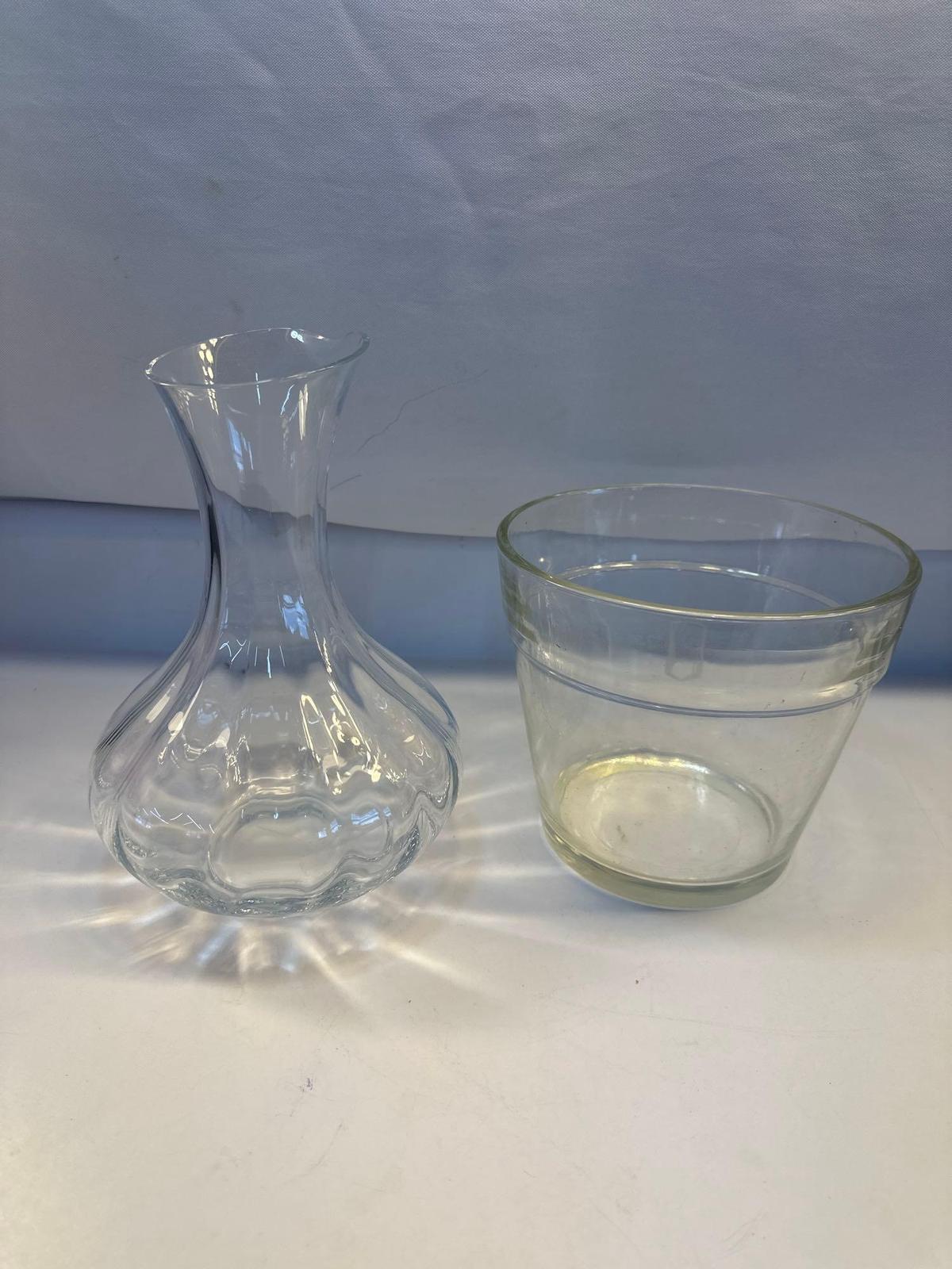 Decorative Glass Pitcher/ Glass Planter