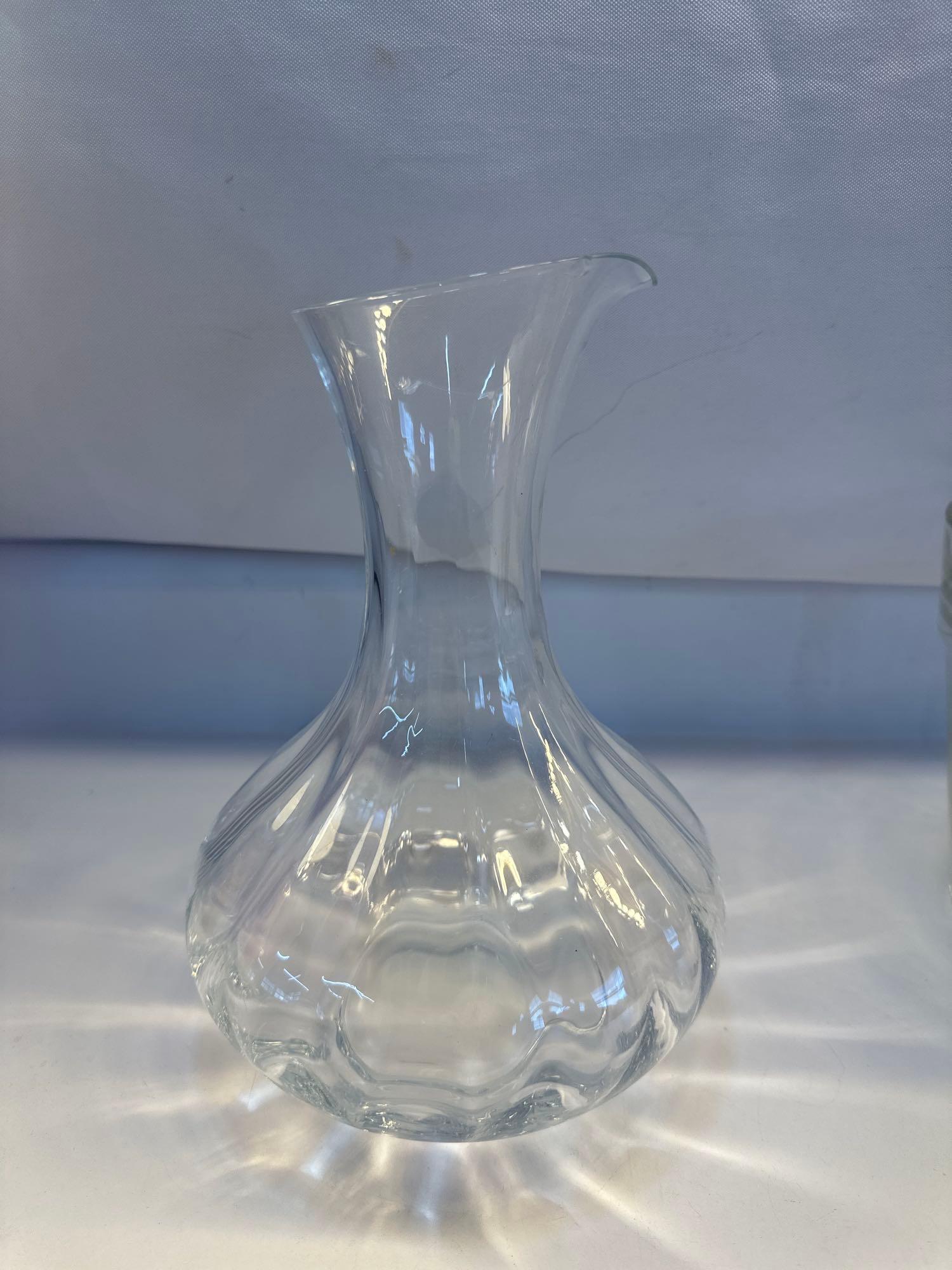 Decorative Glass Pitcher/ Glass Planter