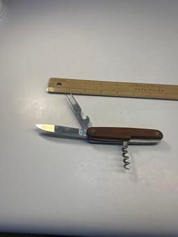 Wooden Folding Multi Camping / Knife Tool