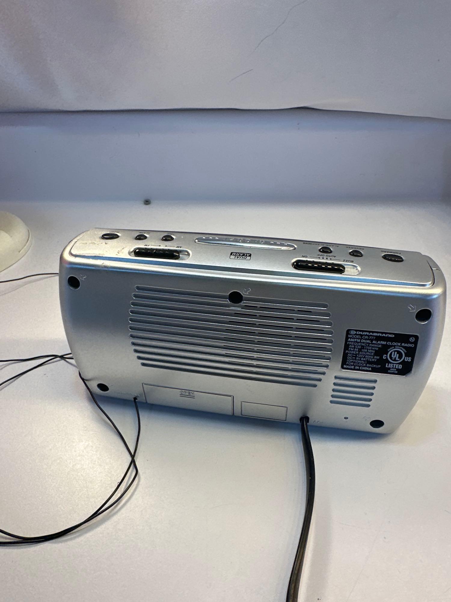 Durabrand AM/FM Dual Alarm Clock Radio