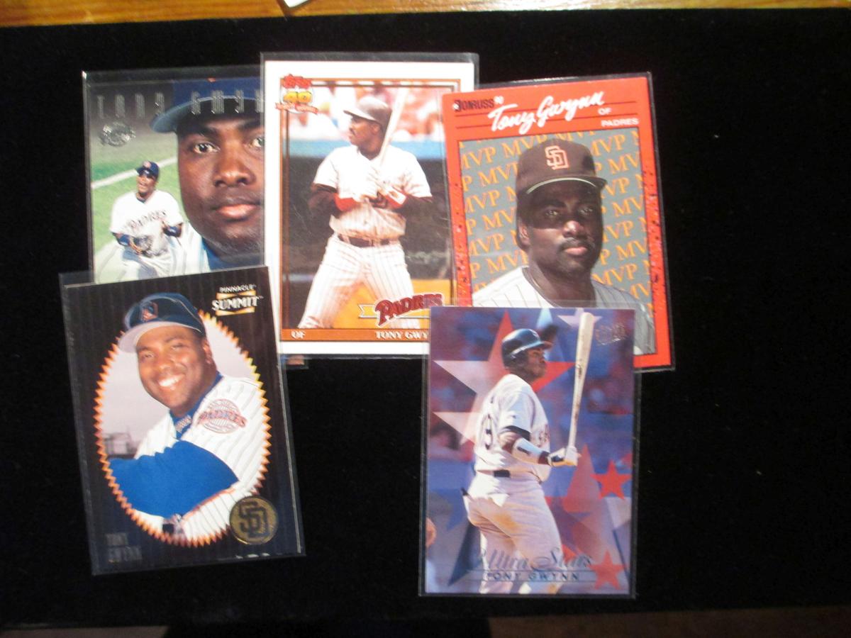 Super Star Baseball 5 Card Lot Tony Gwynn