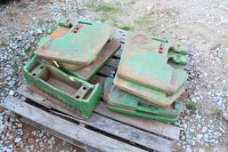 (12) JD Weights w/ (1) JD Bracket