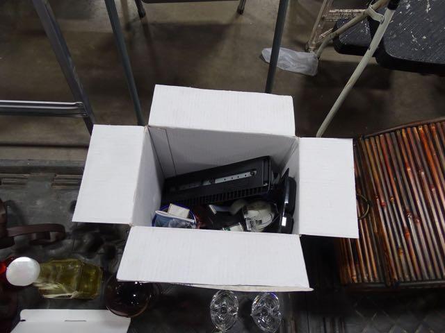 GLASS BOTTLES, CANDLE HOLDERS, FULL SIZE SHEET, BLANKET & MISC