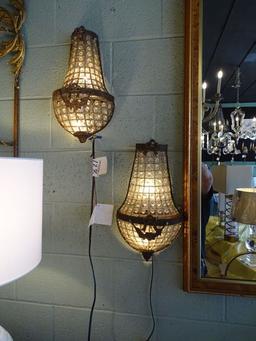 SCONCE CRYSTAL 2/LIGHT (X2)  RETAIL $437