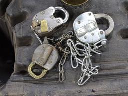 3 OLD TIME LOCKS