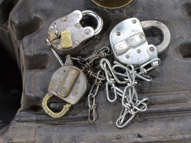 3 OLD TIME LOCKS