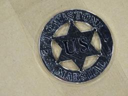 TOMBSTONE US MARSHAL BADGE SILVER APPX 100/BOX (X5)
