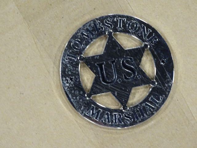 TOMBSTONE US MARSHAL BADGE SILVER APPX 100/BOX (X5)