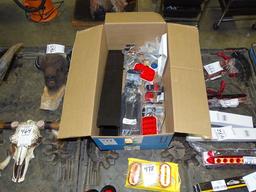 BOX OF LED TAIL LIGHTS, SIDE MARKERS LIGHT BOX & MISC