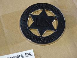 BOX OF TOMBSTONE U.S. MARSHAL BADGES