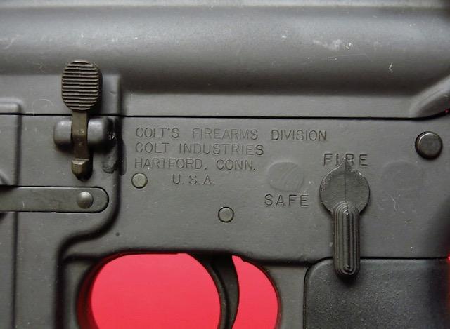 COLT AR-15 SP 1 (R6000), .223 20" BARREL, CHROME BORE, SERIAL NUMBER: SP1 89561,