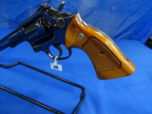 SMITH & WESSON, MODEL 14-4, 38 SPECIAL, 6" BARREL, SERIAL NUMBER: 76K8122, 1977