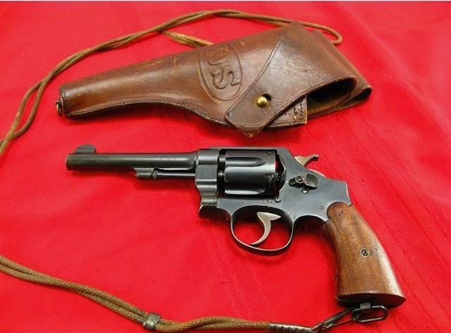 SMITH & WESSON MODEL 1917 US ARMY 45 ACP, MFG. 1918, SERIAL NO: 118997, WITH LANYARD AND HOLSTER,